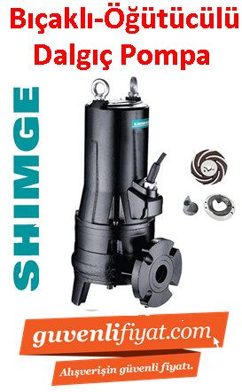 SHIMGE 50WQD10-14-1.5QG 2HP 380V Parçalayıcı Bıçaklı Kirli Su Dalgıç Pompa