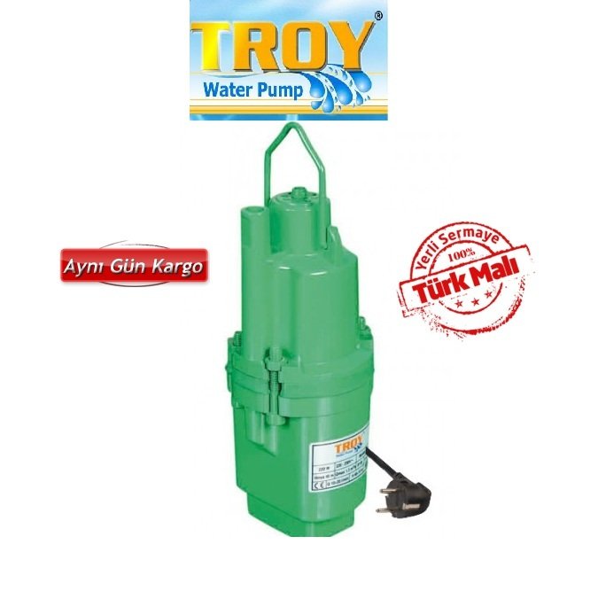 TROY HD 1 1/2'' ÇIKIŞLI 10 MT KABLOLU TİTREŞİMLİ DALGIÇ POMPA