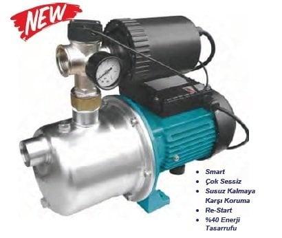 MOMENTUM BS900 -1.25HP-220V- TEK POMPALI SMART İNVERTÖRLÜ SS JET POMPA HİDROFOR