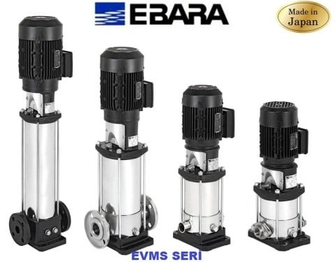 Ebara EVMSG32 3-0F5/5.5    7.5Hp 380V  Dikey Milli Çok Kademeli Paslanmaz Çelik İnline Pompa