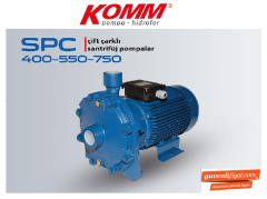 STAR SPC 550 T 5.5 HP 380V ÇİFT KADEMELİ SANTRİFÜJ POMPA