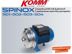 STAR SPINOX 502 M 1.5 HP 220V KOMPLE PASLANMAZ KAPALI  ÇARKLI SANTRİFÜJ POMPA
