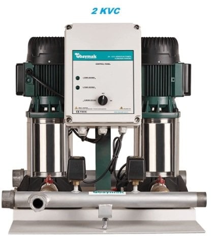 Dab 2KVC 55/80 T  2x2 Hp 380V İki Pompalı Düşey Çok Kademeli Denge Tanksız Sessiz Paket Hidrofor