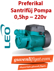 LEO AQm37 0.5HP 220v Preferikal Sürtme Fanlı Santrifüj Pompa