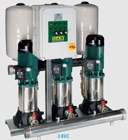 Dab 3KVC 55/80 T  3x2 Hp 380V Üç Pompalı Düşey Çok Kademeli Denge Tanksız Sessiz Paket Hidrofor