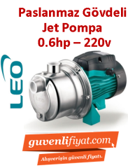 LEO AJm45S 0.6HP 220v Paslanmaz Gövdeli Jet Pompa