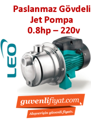 LEO AJm60S 0.8HP 220v Paslanmaz Gövdeli Jet Pompa