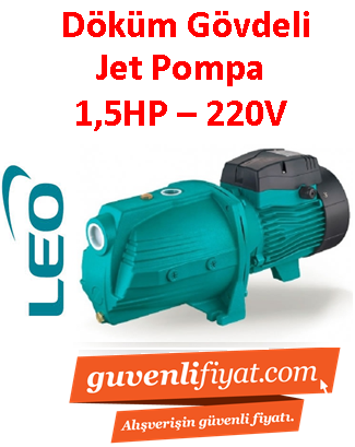 LEO AJm110 L 1.5HP 220v Döküm Gövdeli Jet Pompa