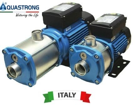 Aquastrong XHC 8-20/M      1kW 220V   Yatay Tip Kademeli Paslanmaz Çelik Gövdeli Pompa