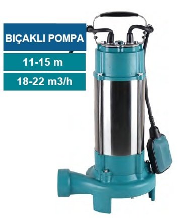 MOMENTUM PSP16-15/1.5- 2HP-220V- PARÇALAYICI BIÇAKLI PASLANMAZ GÖVDELİ FOSEPTİK DALGIÇ POMPA