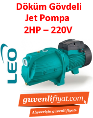 LEO AJm150 L 2HP 220v Döküm Gövdeli Jet Pompa