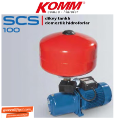 STAR SCS 100 M 1.HP 220V DİKEY TANKLI DOMESTİK HİDROFOR