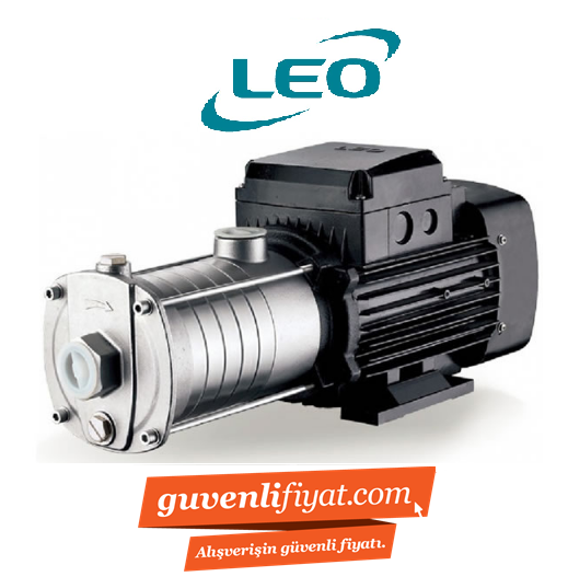 LEO ECHm 2-30 0.5 HP 220V YATAY PASLANMAZ ÇELİK ÇOK KADEMELİ POMPA