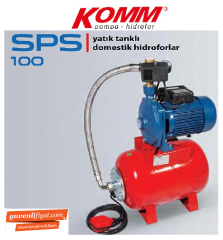 STAR SPS-Y 100 M 1.5 HP 220V 50 LT YATIK TANKLI DOMESTİK HİDROFOR