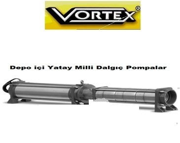 VORTEX 8 YDP 165-02 -20HP- 380V- YATAY KADEMELİ PASLANMAZ ÇELİK DALGIÇ POMPA
