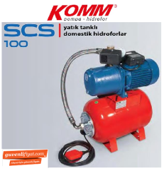 STAR SCS-Y 100 M 1.HP 220V 50 LT YATIK TANKLI DOMESTİK HİDROFOR