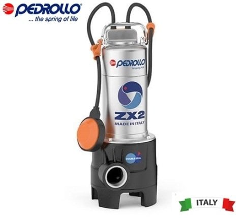 Pedrollo ZXm 2/40    0.75Hp 220V  Paslanmaz Gövdeli Foseptik Dalgıç Pompa