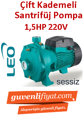 LEO 2ACM110 1.5hp 220v Çift Kademeli Santrifüj Pompa