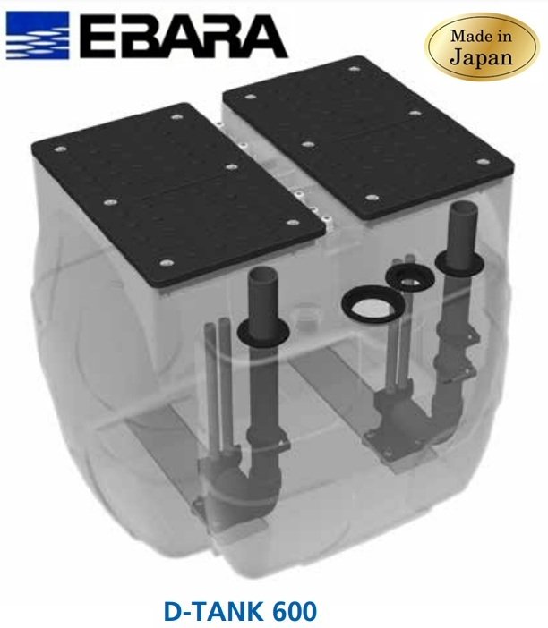 Ebara D-TANK 600/E  Foseptik Atık Su Tahliye Pompası (SANIRELEV TERFİ İSTASYONLARI)