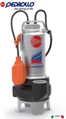 Pedrollo BCm 15/50-N    1.5Hp 220V  Paslanmaz Atık Su Foseptik Pompa