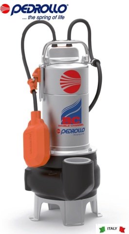 Pedrollo BC 15/50-N (TRF)   1.5Hp 380V  Paslanmaz Atık Su Foseptik Pompa