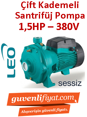 LEO 2AC110 1.5hp 380v Çift Kademeli Santrifüj Pompa