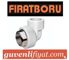 FIRAT 40x11/4 ALTI KÖŞE İÇ DİŞLİ PPRC DİRSEK