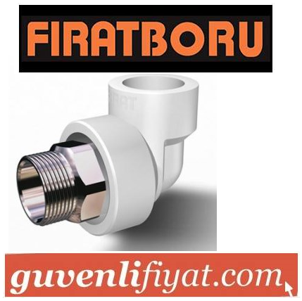 FIRAT 50x11/2 ALTI KÖŞE DIŞ DİŞLİ PPRC DİRSEK