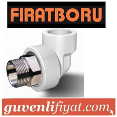 FIRAT 50x11/2 ALTI KÖŞE DIŞ DİŞLİ PPRC DİRSEK