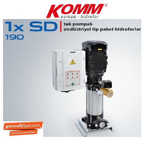 STAR 1 SD 190-3 T 15 HP 380V DİK MİLLİ TEK POMPALI ENDÜSTRİYEL TİP HİDROFOR