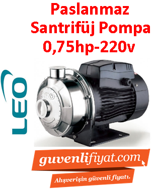 LEO AMSm 70/0.55 0.75HP 220v Paslanmaz Çelik Santrifüj Pompa