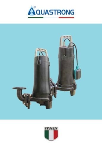 Aquastrong  32 EDSP 3.6-23-1.5 L/QG       1.5kW 380V  Komple Döküm Parçalayıcı Çarklı Atık Su Foseptik Dalgıç Pompa