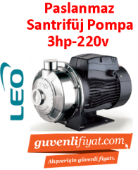 LEO AMSm210/2.2 3HP 220v Paslanmaz Çelik Santrifüj Pompa