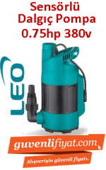 LEO LKS-504P 0.75HP 220V Sensörlü Temiz Su Dalgıç Pompa