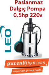 LEO XKS-400S 0.5HP 220V Paslanmaz Gövdeli Dalgıç Pompa
