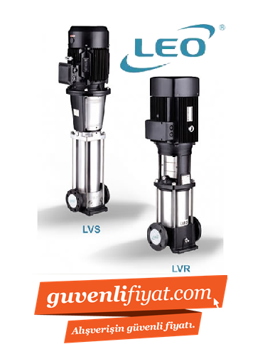 LEO LVR2-8 1.5 HP 380V DÜŞEY MİLLİ PASLANMAZ ÇELİK  ÇOK KADEMELİ POMPA