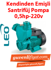 LEO APSm37 0.5HP 220v Kendinden Emişli Preferikal Pompa