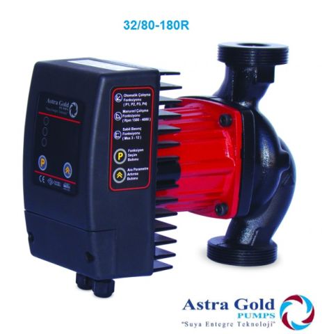 Astra Gold 32/80-180 R  Frekans Kontrollü Sabit Mıknatıslı Dişli Tip Sirkülasyon Pompası (2'' Bağlantı Çapı)
