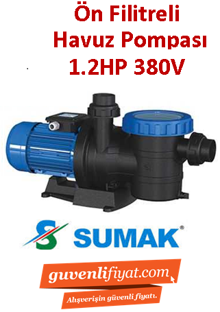 SUMAK SMH120 1.2Hp 380v Ön Filitreli Havuz Pompası