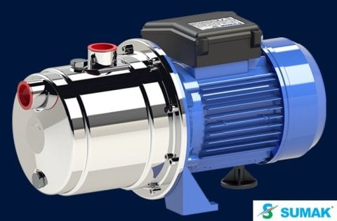 Sumak SMINOX100J-T  1Hp 380V  Paslanmaz Kendinden Emişli Jet Pompa