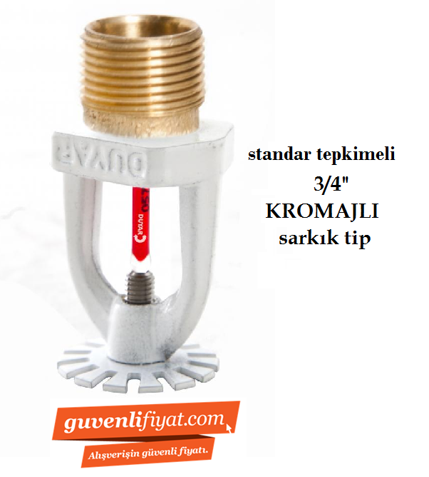 STANDART TEPKİMELİ 141 C 3/4'' KROMAJLI PENDENT (SARKIK) SPRİNK