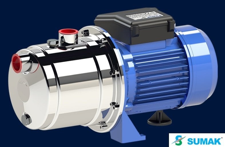 Sumak SMINOX150J-T  1.5Hp 380V  Paslanmaz Kendinden Emişli Jet Pompa