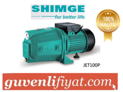 SHIMGE JET 100P 1,HP 220V DÖKÜM GÖVDELİ JET POMPA