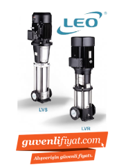 LEO LVS4-7 2 HP 380V DÜŞEY MİLLİ PASLANMAZ ÇELİK  ÇOK KADEMELİ POMPA