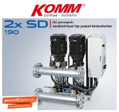 STAR 2 SD 190-5  2x20 HP 380V İKİ POMPALI PAKET HİDROFOR