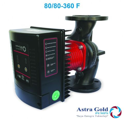 Astra Gold 80/80-360 F  DN 80 Frekans Kontrollü Sabit Mıknatıslı Flanşlı Tip Sirkülasyon Pompası