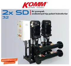 STAR 2 SD 32/5 2x10 HP 380V İKİ POMPALI ENDÜSTRİYEL TİP PAKET HİDROFOR