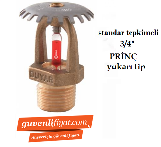STANDART TEPKİMELİ 79 C 3/4'' PRİNÇ UPRİGHT YUKARI SPRİNK