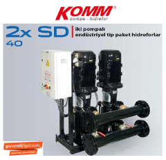 STAR 2 SD 40/4 2x20 HP 380V İKİ POMPALI ENDÜSTRİYEL TİP PAKET HİDROFOR