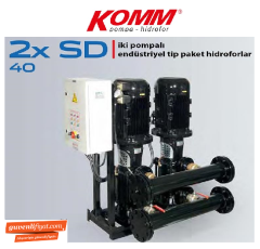 STAR 2 SD 40/6 2x30 HP 380V İKİ POMPALI ENDÜSTRİYEL TİP PAKET HİDROFOR